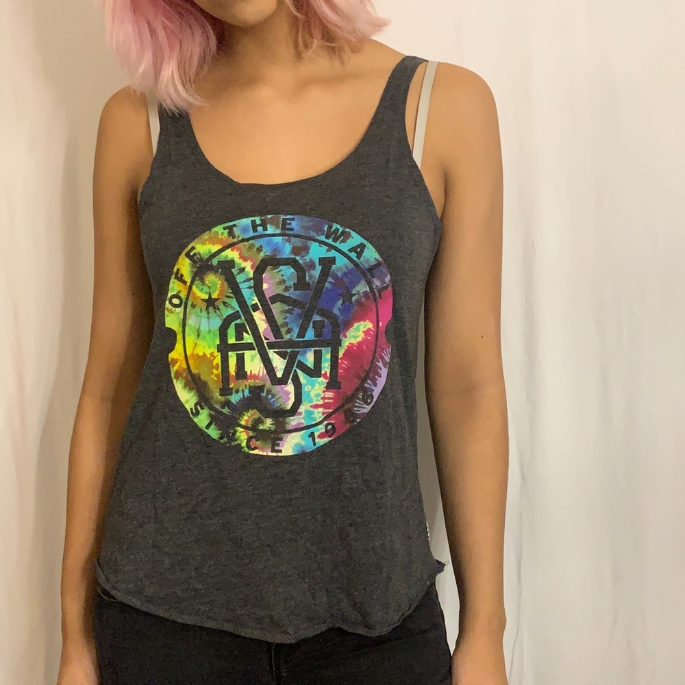 Vans rainbow tank top